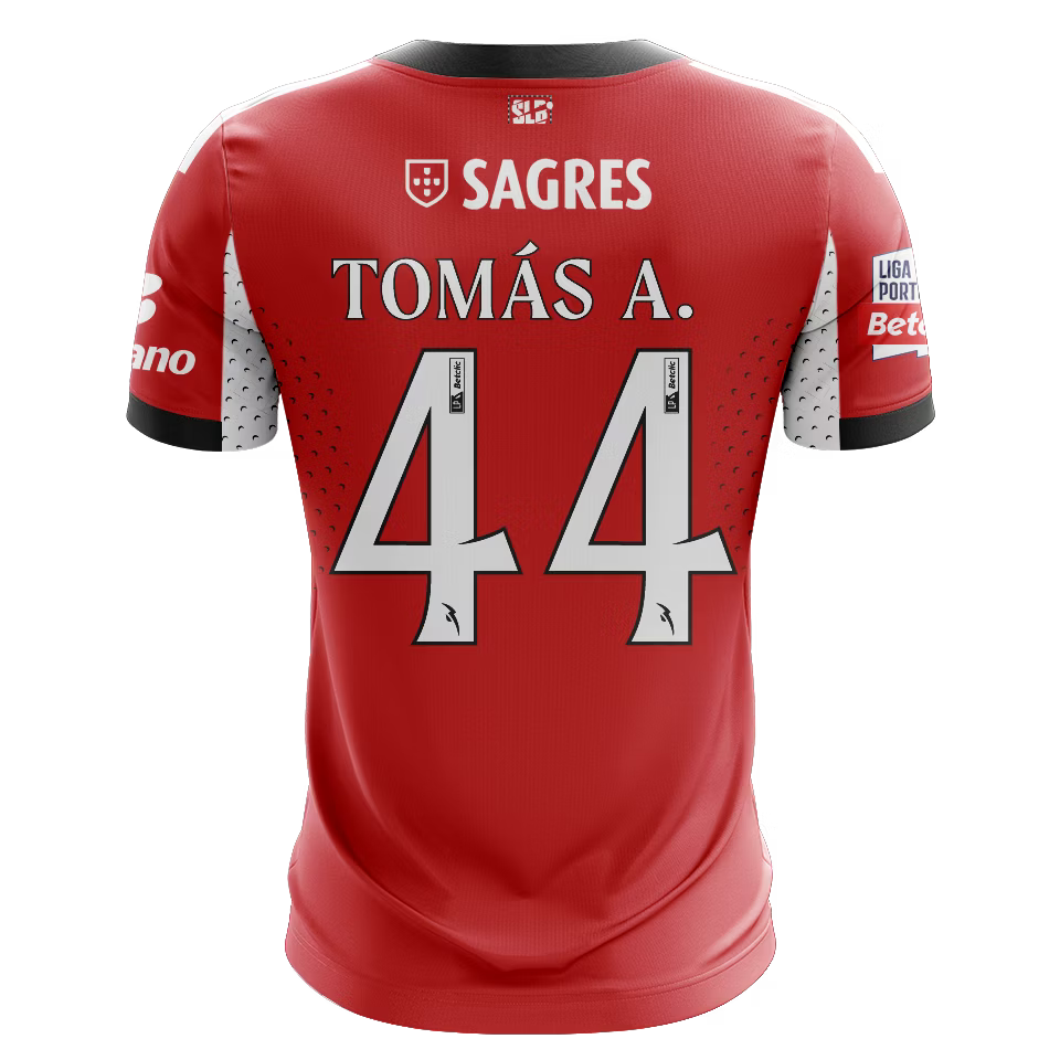 Camisola SLB 2025-26 Principal Versão Adepto TOMÁS A. #44