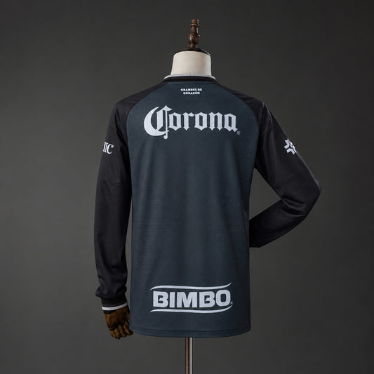 Camisola Manga Comprida CF America 2026-27 Alternativa Preta Versão Adepto