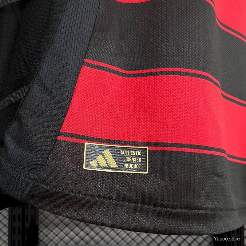 Camisola CR Flamengo 2025-26 Principal Versão Jogador Todos Patrocinadores