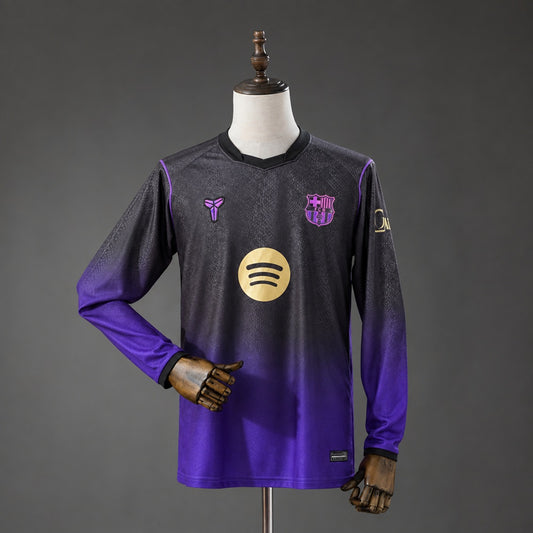 Camisola Manga Comprida FC Barcelona 2026-27 Alternativa Roxa Versão Adepto