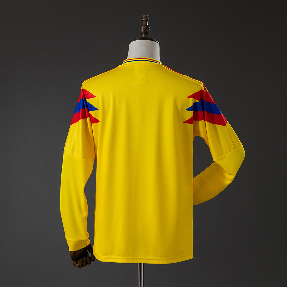 Camisola Manga Comprida Colombia 1990 Principal Versão Adepto