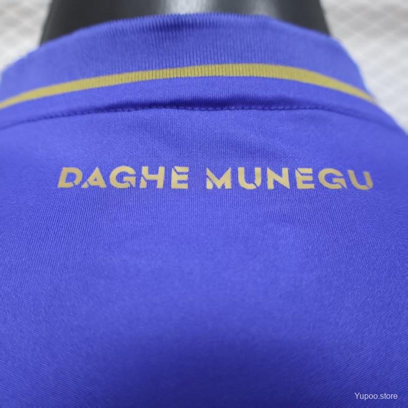 Camisola AS Monaco 2025-26 Alternativa Azul Versão Jogador
