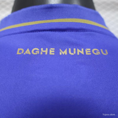 Camisola AS Monaco 2025-26 Alternativa Azul Versão Jogador