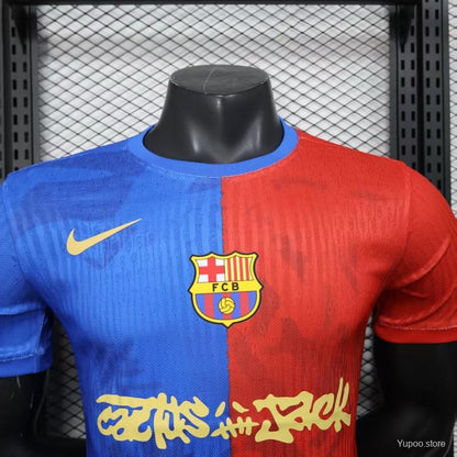 Camisola FC Barcelona 2025-26 Edição Travis Scott Versão Jogador