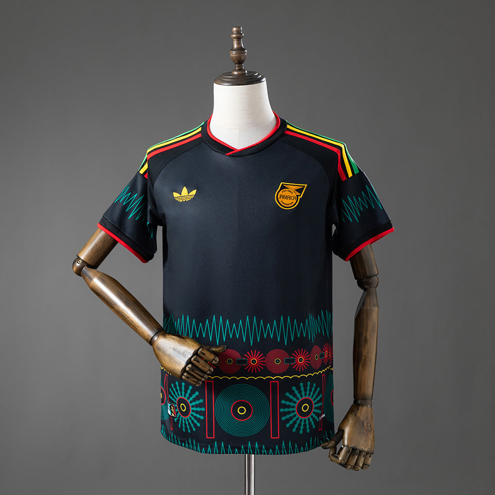 Camisola Jamaica 2026 Alternativa Preta Versão Adepto