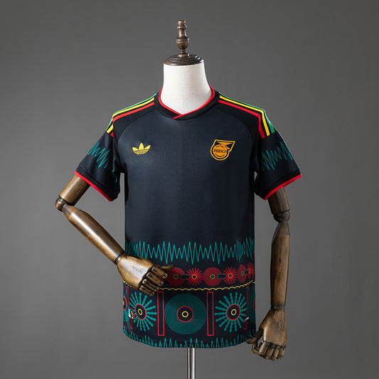 Camisola Jamaica 2026 Alternativa Preta Versão Adepto