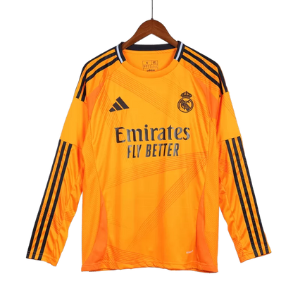 Camisola Manga Comprida Real Madrid CF  2024-25 Alternativa Laranja Versão Adepto