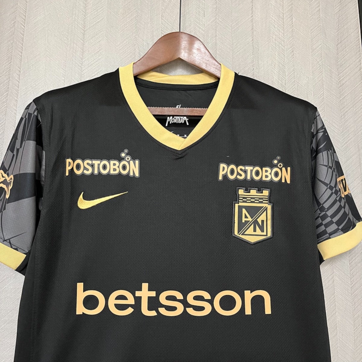 Camisola Atletico Nacional 2025-26 Alternativa Preta Versão Adepto