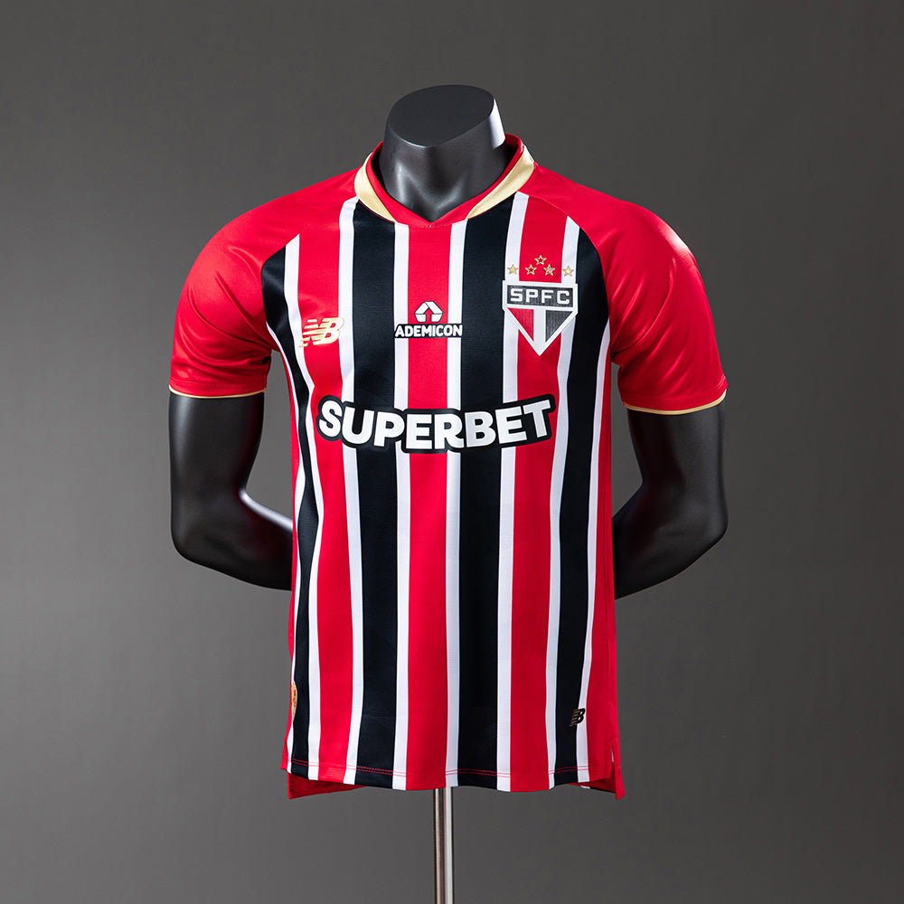Camisola São Paulo FC 2025-26 Alternativa Riscas Versão Jogador