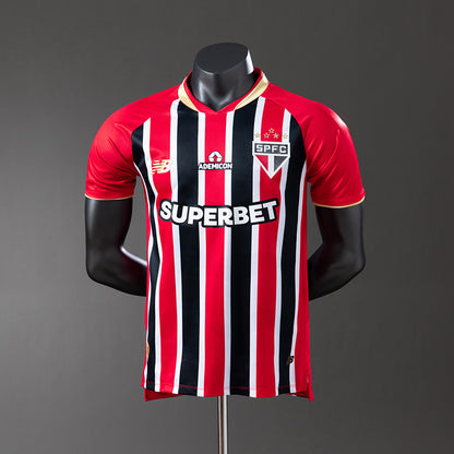 Camisola São Paulo FC 2025-26 Alternativa Riscas Versão Jogador