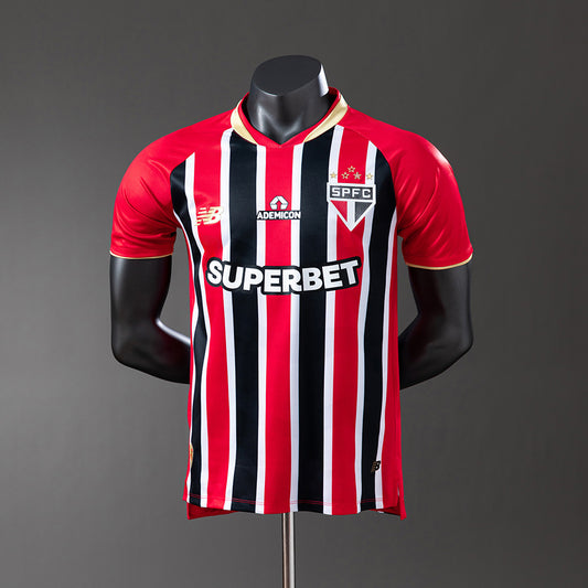 Camisola São Paulo FC 2025-26 Alternativa Riscas Versão Jogador