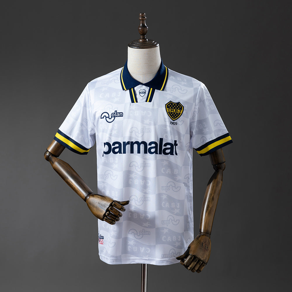 Camisola CA Boca Juniors 1995-96 Alternativa Branca Versão Adepto