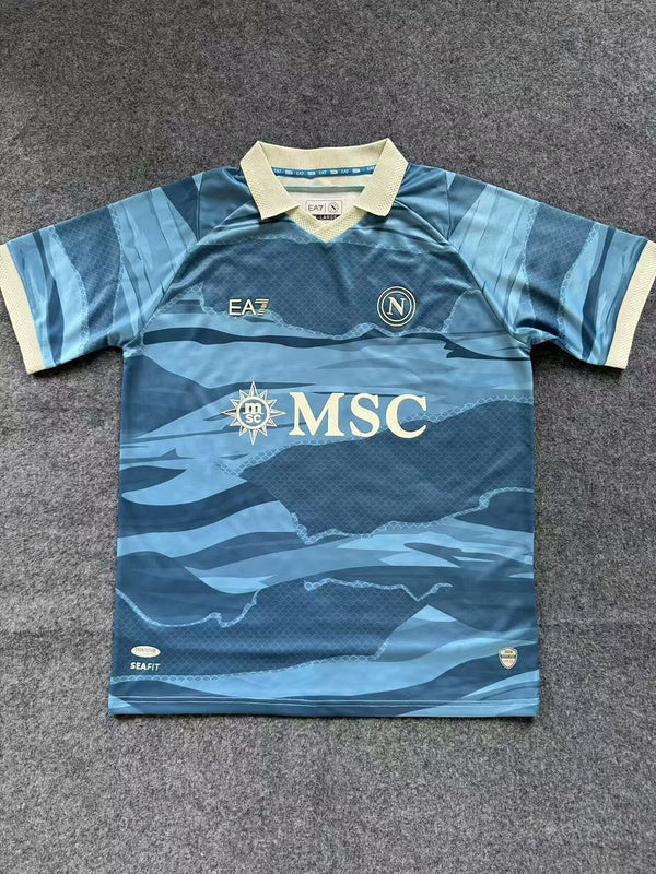 Camisola Napoles 2024-25 Alternativa Azul Versão Adepto
