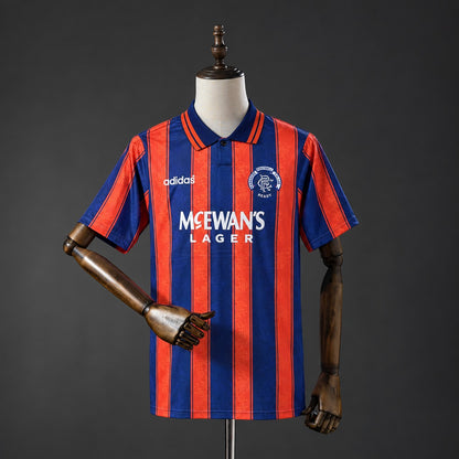 Camisola Rangers FC 1993-94 Alternativa Riscas Versão Adepto