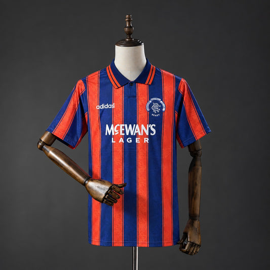 Camisola Rangers FC 1993-94 Alternativa Riscas Versão Adepto