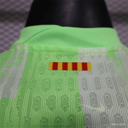 Camisola FC Barcelona 2024-25 Alternativa Verde Versão Jogador