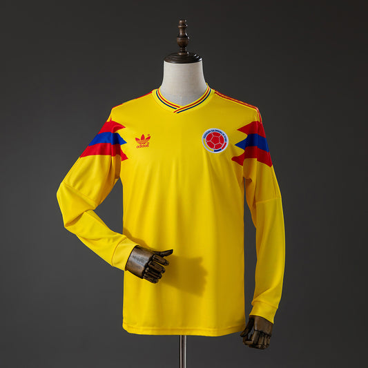 Camisola Manga Comprida Colombia 1990 Principal Versão Adepto