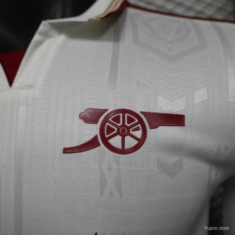 Camisola Manga Comprida ARS 2025-26 Alternativa Branca Versão Jogador