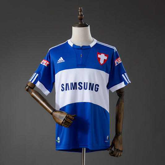 Camisola SE Palmeiras 2009-10 Alternativa Azul Versão Adepto