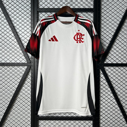 Camisola Flamengo 2025-26 Alternativa Branca Versão Adepto