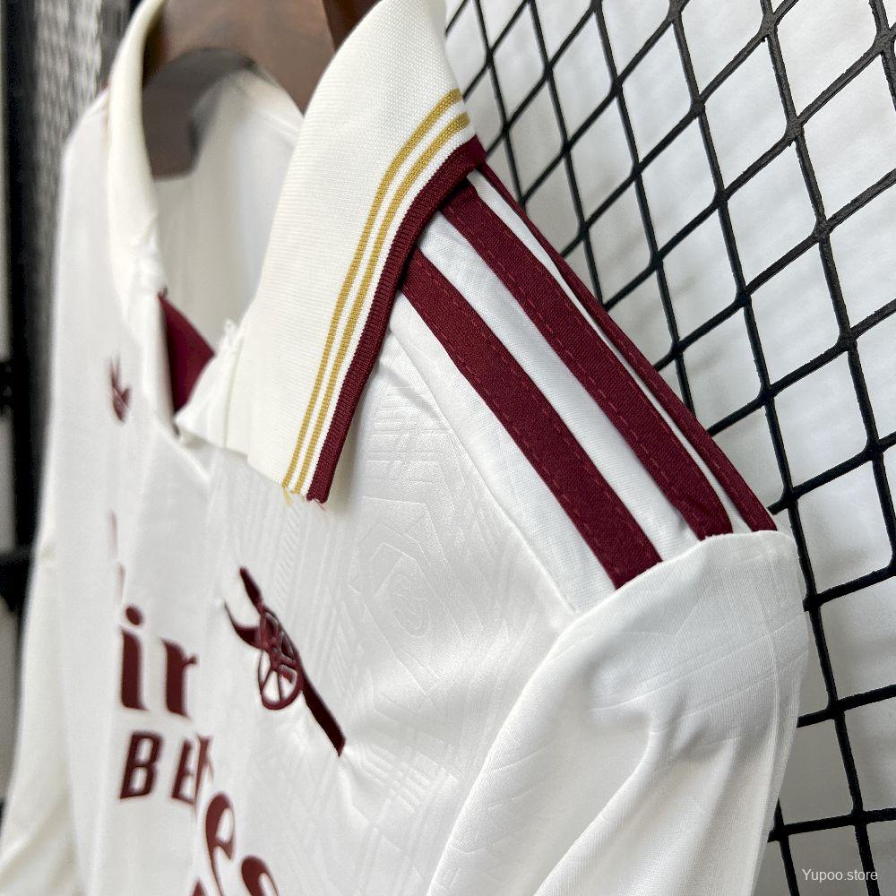 Camisola Manga Comprida ARS 2025-26 Alternativa Branca Versão Adepto