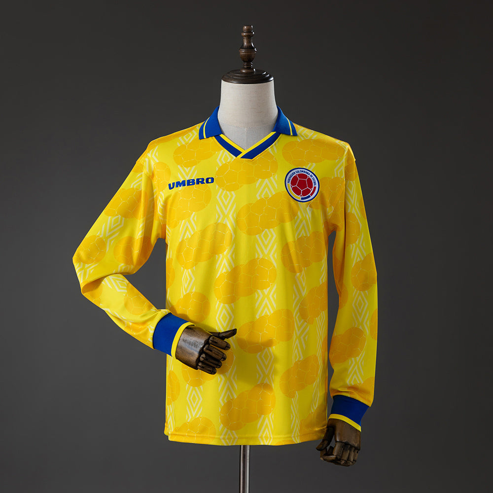 Camisola Manga Comprida Colombia 1994 Principal Versão Adepto