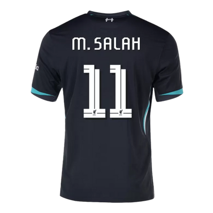 Camisola LIV 2024-25 Alternativa Preta UCL Versão Adepto M.SALAH #11
