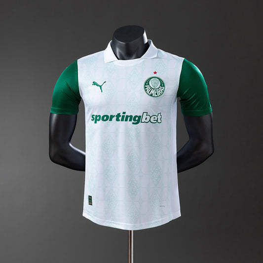 Camisola SE Palmeiras 2025-26 Alternativa Branca Versão Jogador