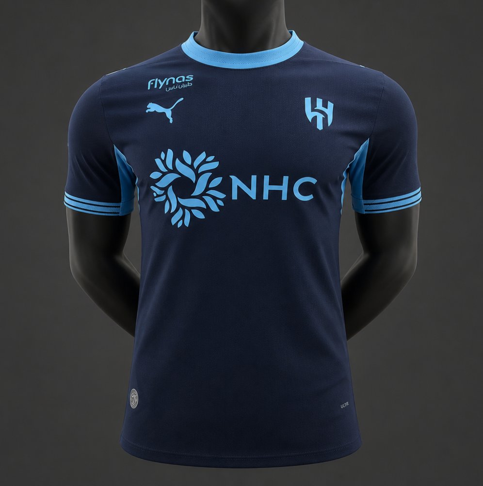 Camisola Al-Hilal SFC 2026-27 Alternativa Azul Versão Jogador