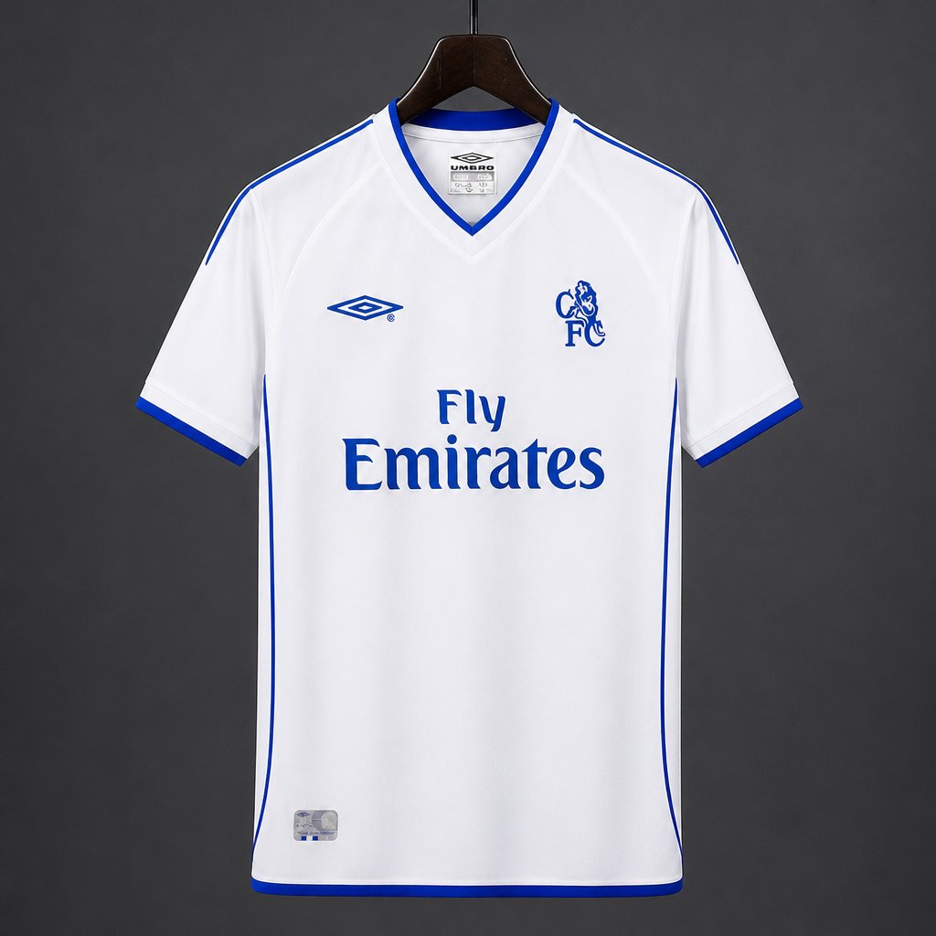 Camisola CHE 2001-02 Alternativa Branca Versão Adepto