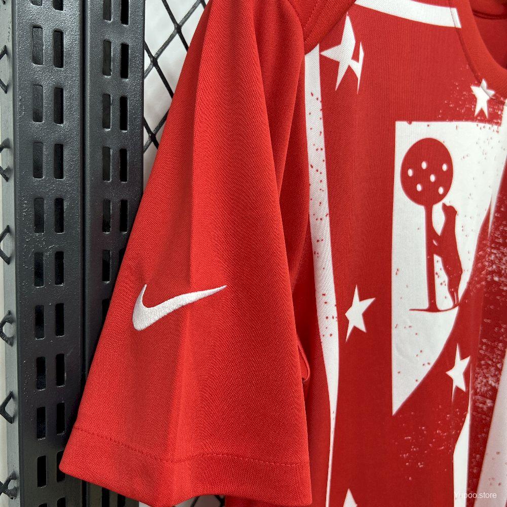 Camisola Atletico Madrid 2025-26 Pre-Match Versão Adepto