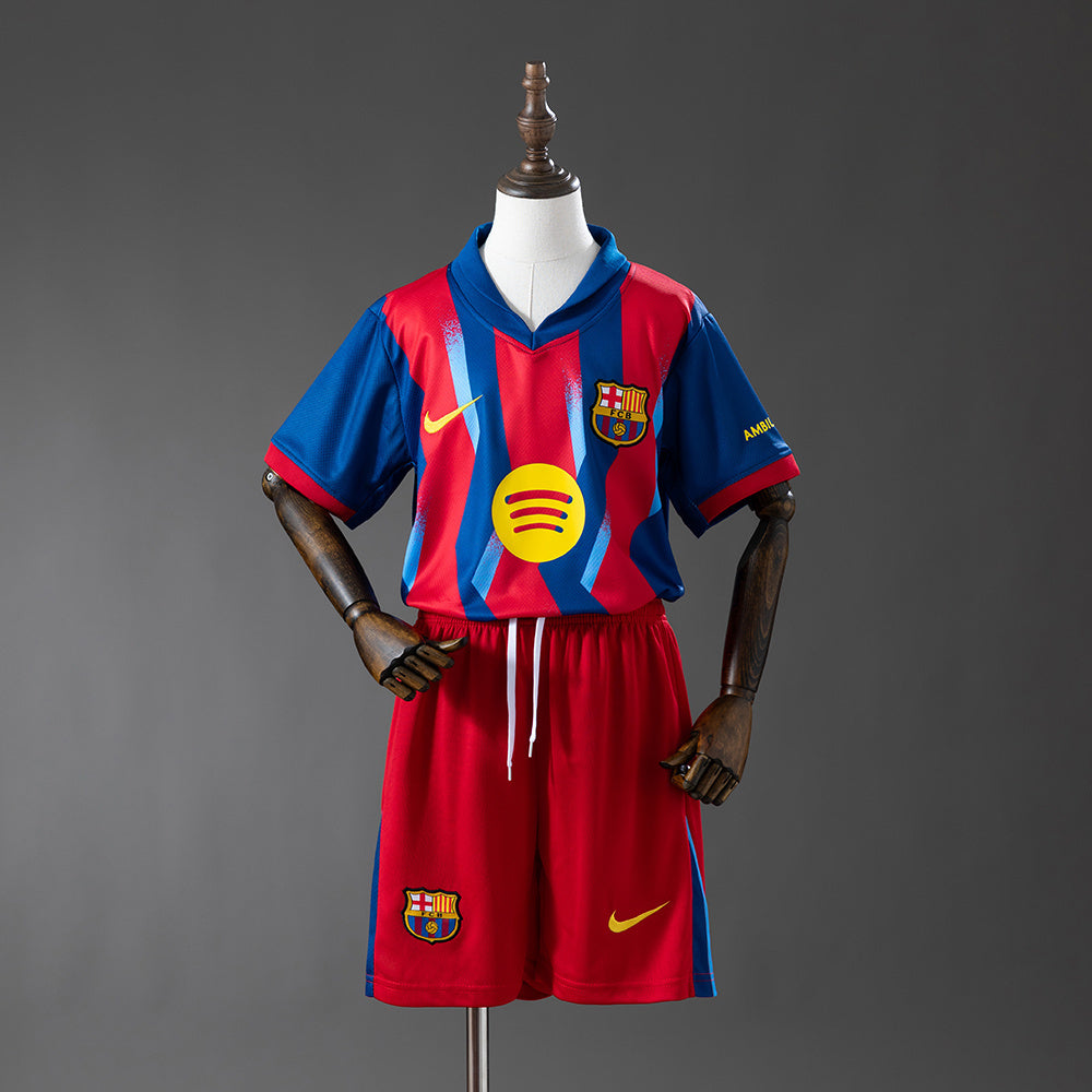 Kit Criança FC Barcelona 2025-26 Alternativo