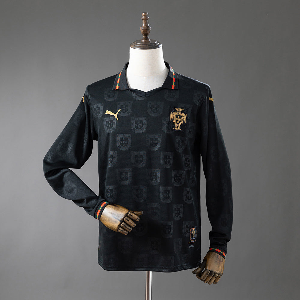 Camisola Manga Comprida Portugal 2026 Edição Pantera-Negra Eusebio Versão Adepto