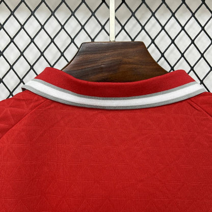 Camisola Cordoba CF 2025-26 Alternativa Vermelha Versão Adepto