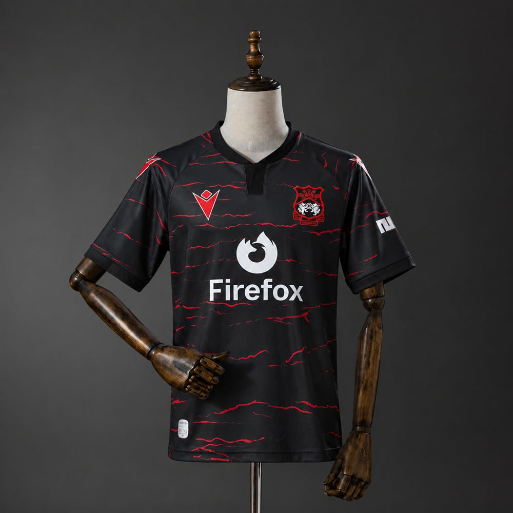 Camisola Wrexham AFC 2026-27 Alternativa Preta Versão Adepto