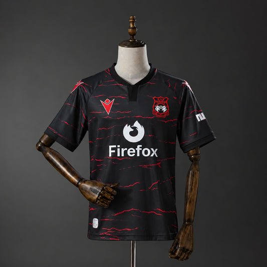 Camisola Wrexham AFC 2026-27 Alternativa Preta Versão Adepto