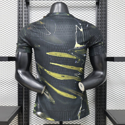 Camisola FC Paris Saint-Germain 2025-26 Alternativa Preta/Verde Versão Jogador