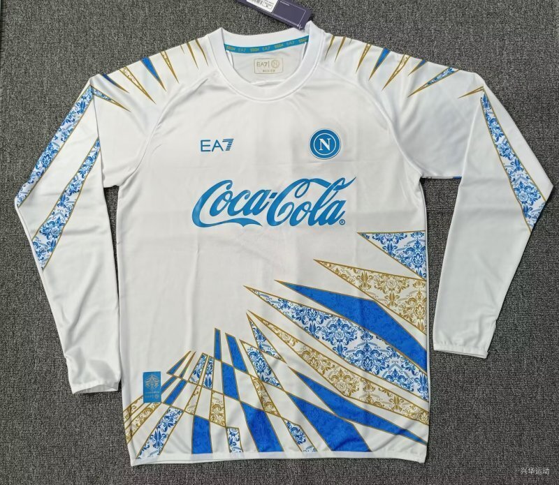 Camisola Manga Comprida Napoles 2025-26 Treino Versão Adepto