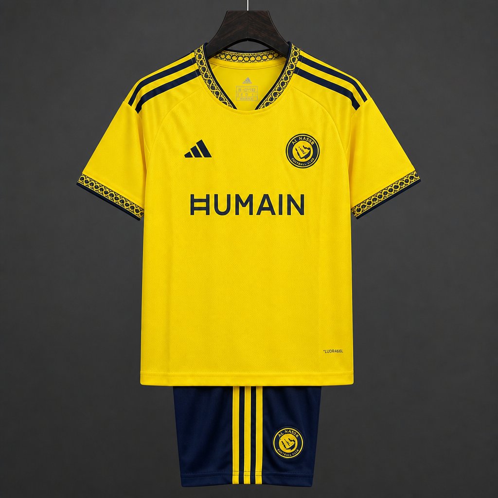 Kit Criança Al-Nassr FC 2026-27 Principal