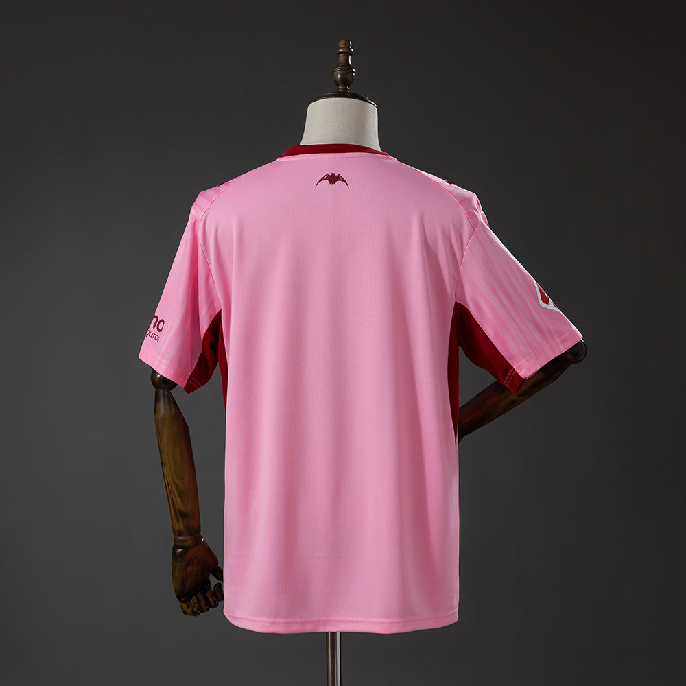 Camisola Valencia FC 2026-27 Alternativa Rosa Versão Adepto