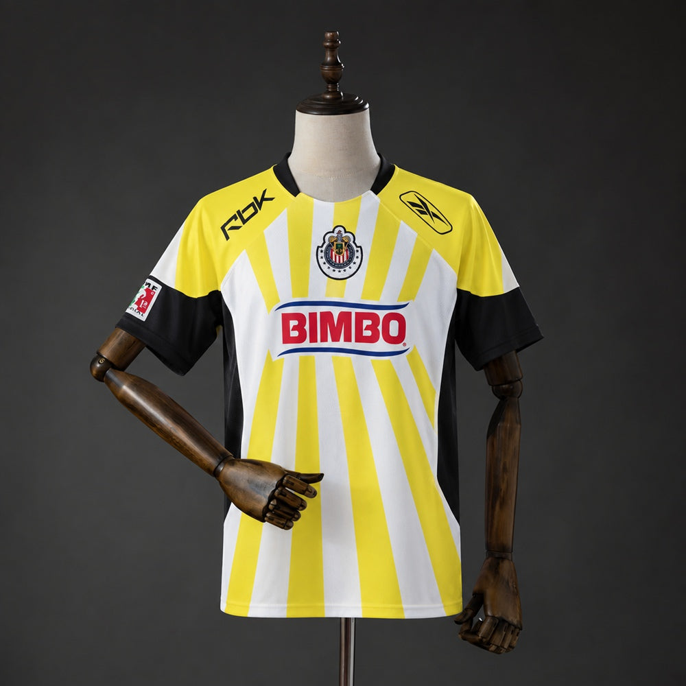 Camisola CD Chivas 2008-09 Alternativa Amarela Versão Adepto