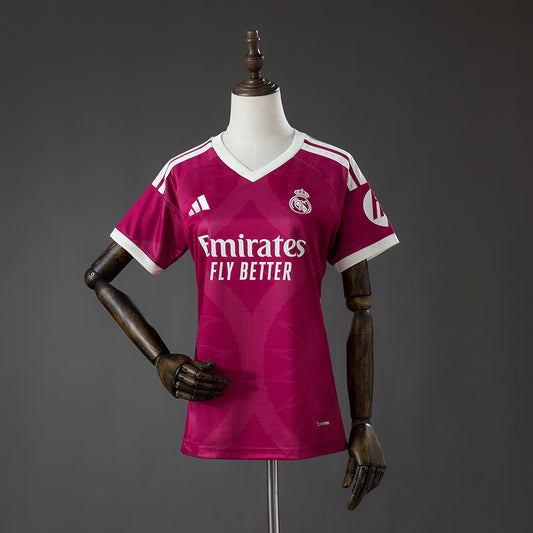 Camisola Real Madrid CF 2026-27 Alternativa Vermelha Versão Mulher