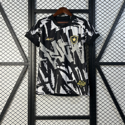Camisola Botafogo-RJ 2025-26 Alternativa Preta/Branca Versão Mulher