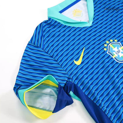 Camisola Brasil 2024 Alternativa Azul Versão Adepto RODRYGO #10