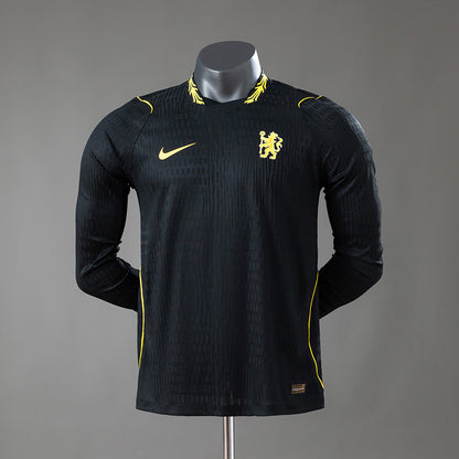 Camisola Manga Comprida CHE 2026-27 Alternativa Preta Versão Jogador
