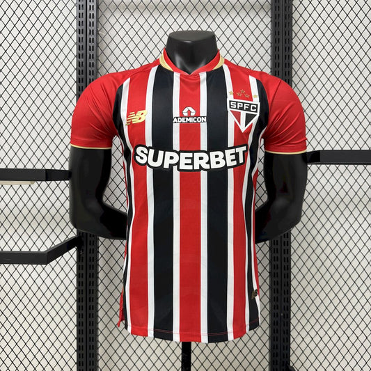 Camisola São Paulo FC 2025-26 Alternativa Riscas Versão Jogador