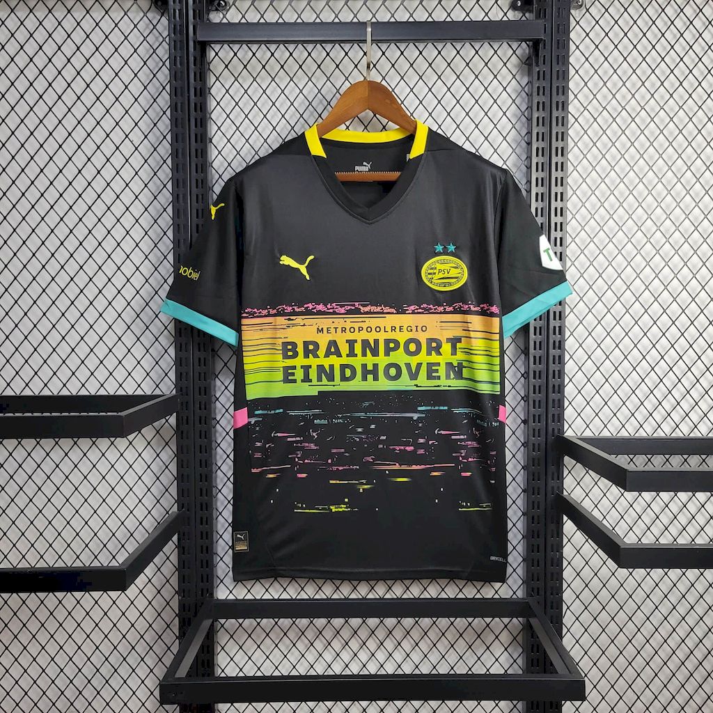 Camisola PSV Eindhoven 2024-25 Alternativa Preta Versão Adepto