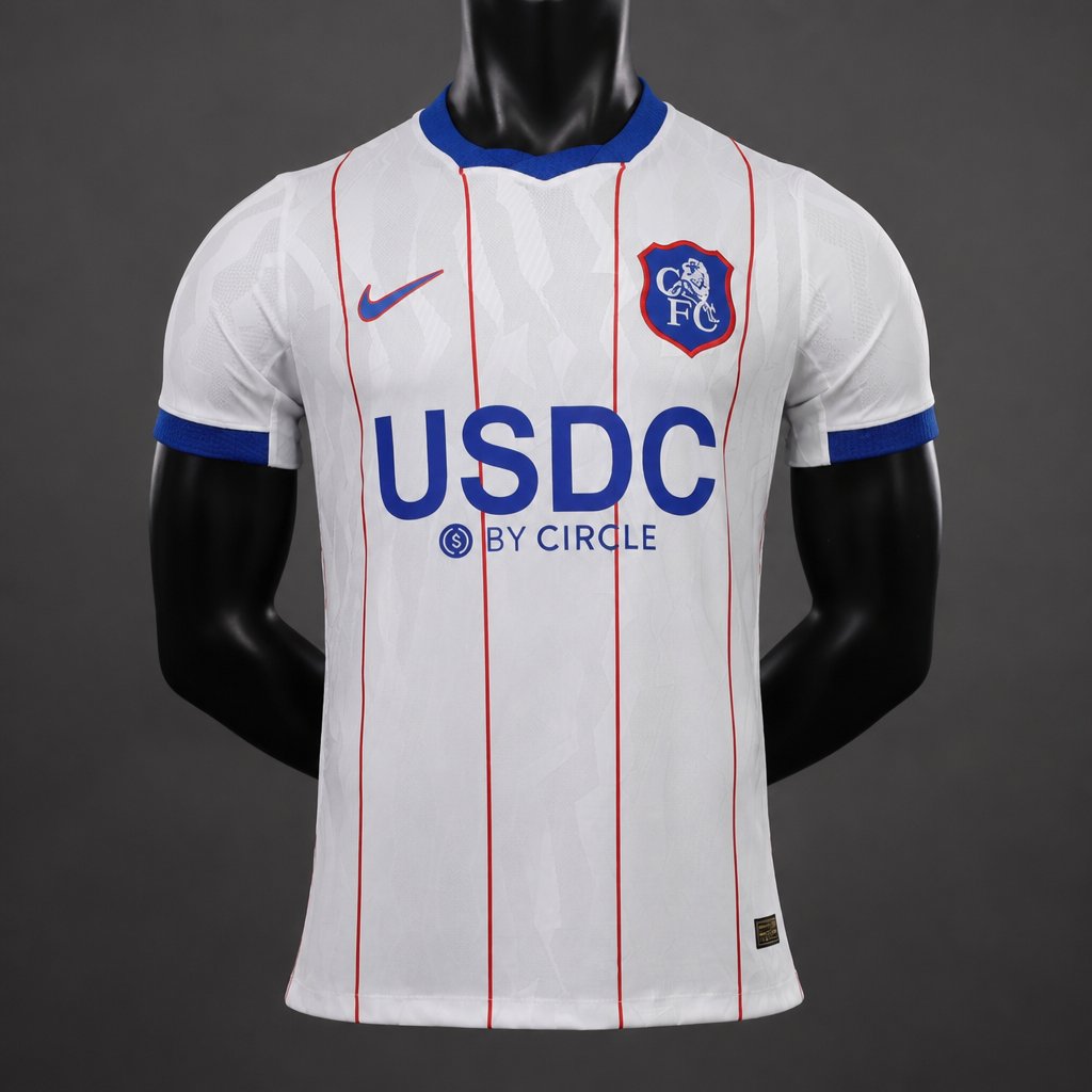 Camisola CHE 2026-27 Alternativa Branca Versão Jogador