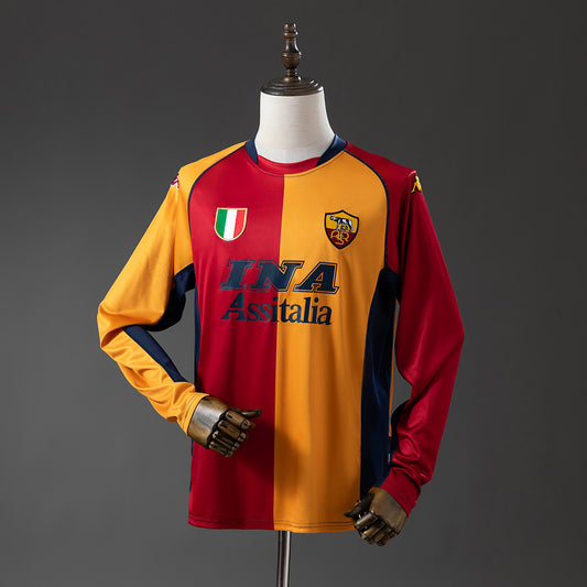 Camisola Manga Comprida AS Roma 2001-02 Principal UCL