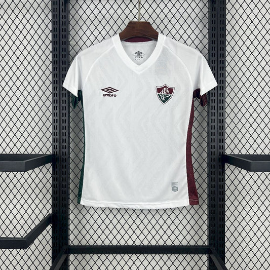Camisola Fluminense FC 2025-26 Alternativa Branca Lisa Versão Mulher